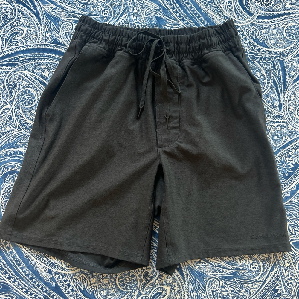 Outdoor Voices Charcoal Drawstring Shorts XS